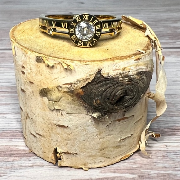 Roman Numeral and CZ Ring - Picture 1 of 8